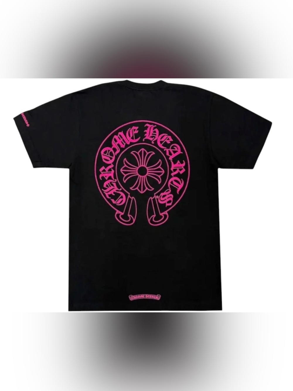 Chrome Hearts men’s s m l xl Black Tee Hot Pink Back Graphic horseshoe shirt 🧲